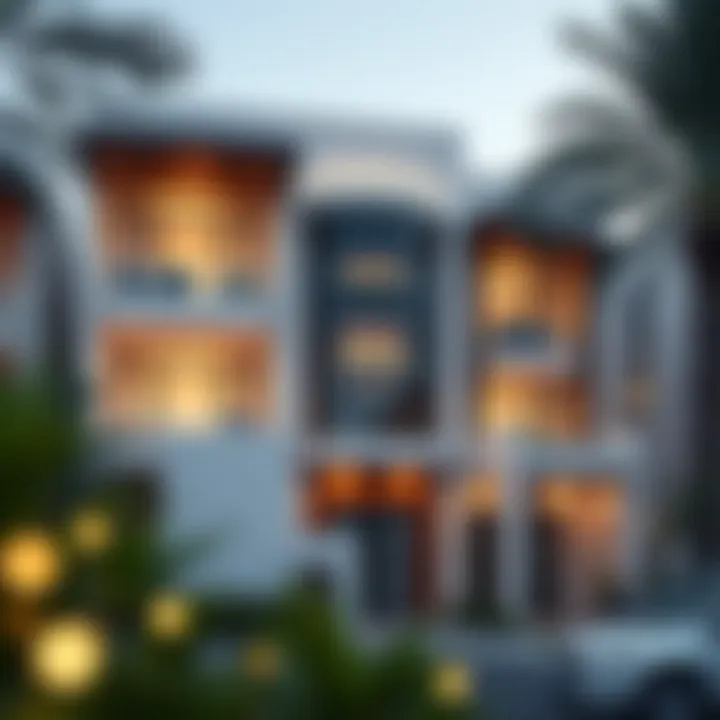 Stunning facade of the Pulse Townhouse showcasing modern architecture