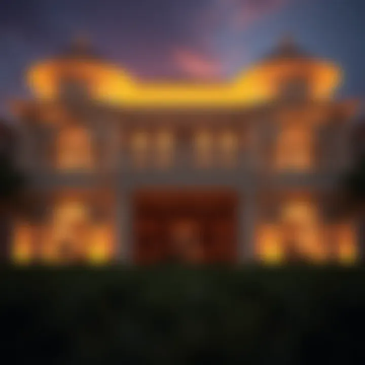 Stunning architectural design of a villa in Royal Park Dubai