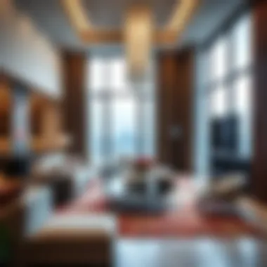 Contemporary Interiors of Shams Townhouses Interior design of a Shams Townhouse featuring modern furnishings