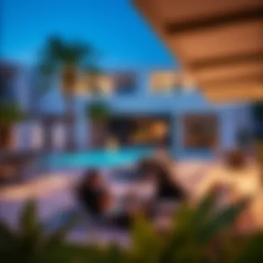 Active Lifestyle Offerings in Shamsa Townhouses Vibrant communal area in Shamsa Townhouses promoting an active lifestyle