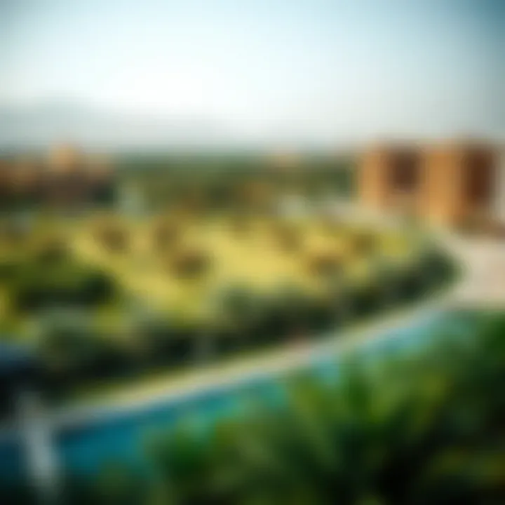 Landscape view highlighting green spaces in Sobha Reserve