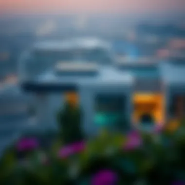 Prime Location of Sobha Villas in Dubai Scenic landscape of Dubai highlighting the location of Sobha Villas