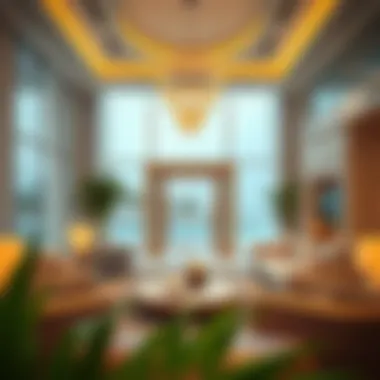 A luxurious interior of a spring villa, reflecting modern design and seasonal aesthetics.