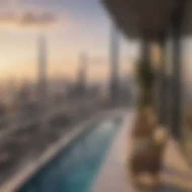 Lavish Balcony Amenities with a View Exclusive amenities of the penthouse balcony