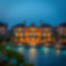 Panoramic view of The Cove showcasing its architectural elegance