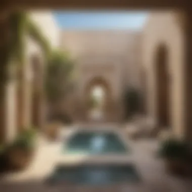 Innovative Design of a Modern Arabian Courtyard Modern luxury property featuring an innovative Arabian courtyard design