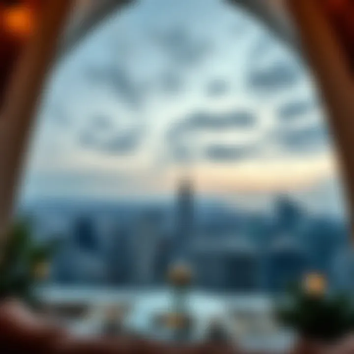 Breathtaking view from a luxury penthouse