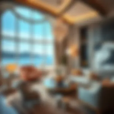 Lavish interiors of a high-end residence