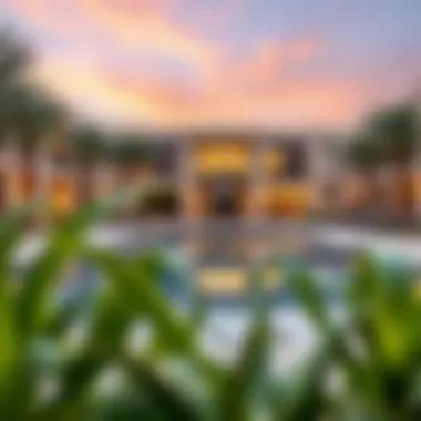 Modern Amenities in The Lakes Zulal Modern community amenities including a swimming pool and fitness center