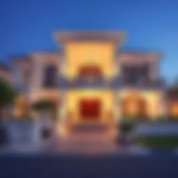 Luxurious Villa Exterior in Dubailand