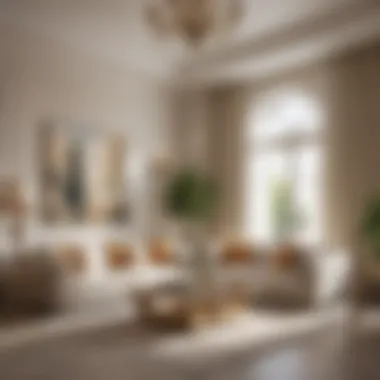 Elegant Living Space in a Dubai Townhouse Interior view of a beautifully furnished townhouse living room