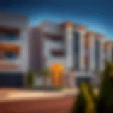 Elegant architectural design of Townsquare Townhouses