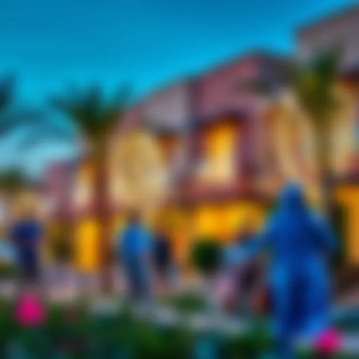 Vibrant community life surrounding Townsquare Townhouses