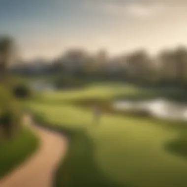 Golfers enjoying a sunny day on the fairways of Trump Golf Course