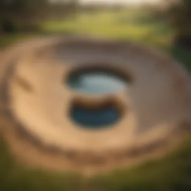 Hole Design at the Trump Golf Course The intricate design features of one of the holes at the Trump Golf Course