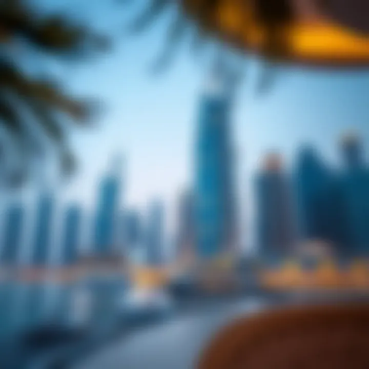 Dubai skyline with financial implications