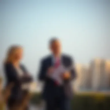 Investors discussing real estate options