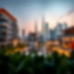 Dubai skyline showcasing luxury properties