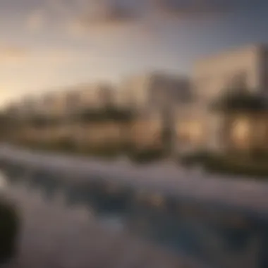 Single Row Villas in Scenic Dubai Locations Prime location of single row villas in Dubai with a view of the skyline