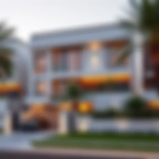 Contemporary townhouse exterior in Dubai