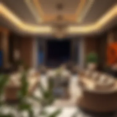 Luxurious living room inside a Dubai townhouse