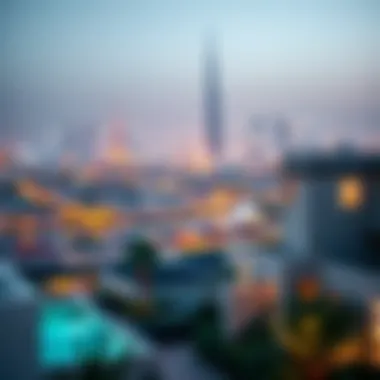 Scenic Views of Dubai from Verdana Townhouses Vibrant Dubai skyline view from Verdana