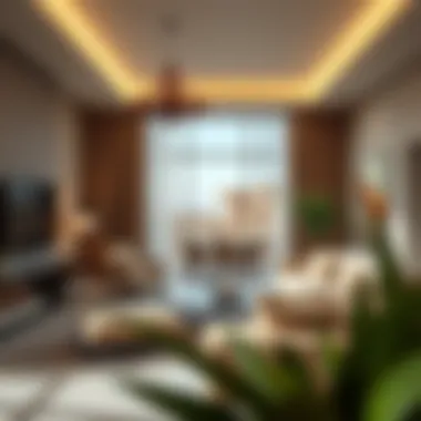 Sophisticated Interior of Arabian Ranches Villa Spacious interior showcasing modern design and decor