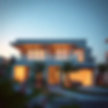 Modern Architectural Marvels in Dubai Luxurious villa exterior showcasing modern architecture