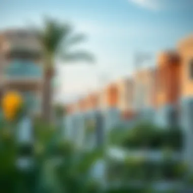 Community Living in Dubai's Neighborhoods Vibrant neighborhood with villas reflecting community life