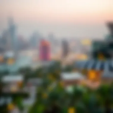 Breathtaking Views from Dubai Villas Scenic views from villas overlooking Dubai skyline