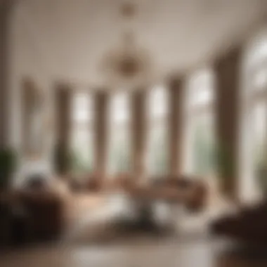 Luxurious Living Space in a Villa Cozy living room interior of a villa with opulent decor