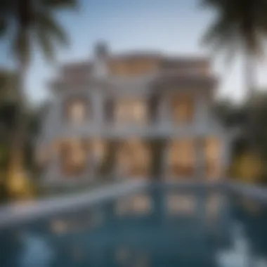 Stunning Villa Architecture Luxurious villa exterior showcasing modern architecture