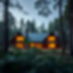 A stunning woodland residence nestled among trees