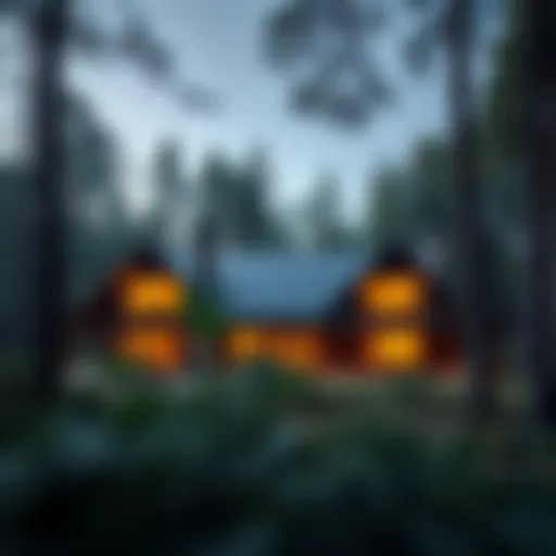 A stunning woodland residence nestled among trees