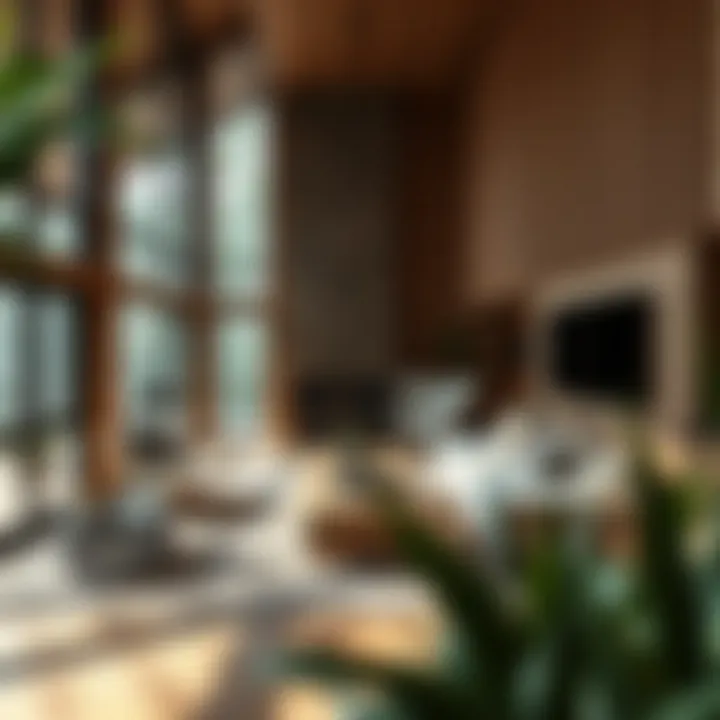 Eco-Friendly Interior Design of a Woodland Residence Interior design showcasing sustainable materials