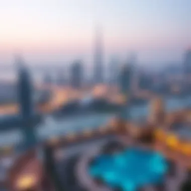 Stunning view of the Dubai skyline from Zabeel Saray Royal Residences