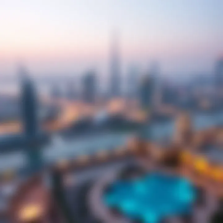 Stunning view of the Dubai skyline from Zabeel Saray Royal Residences